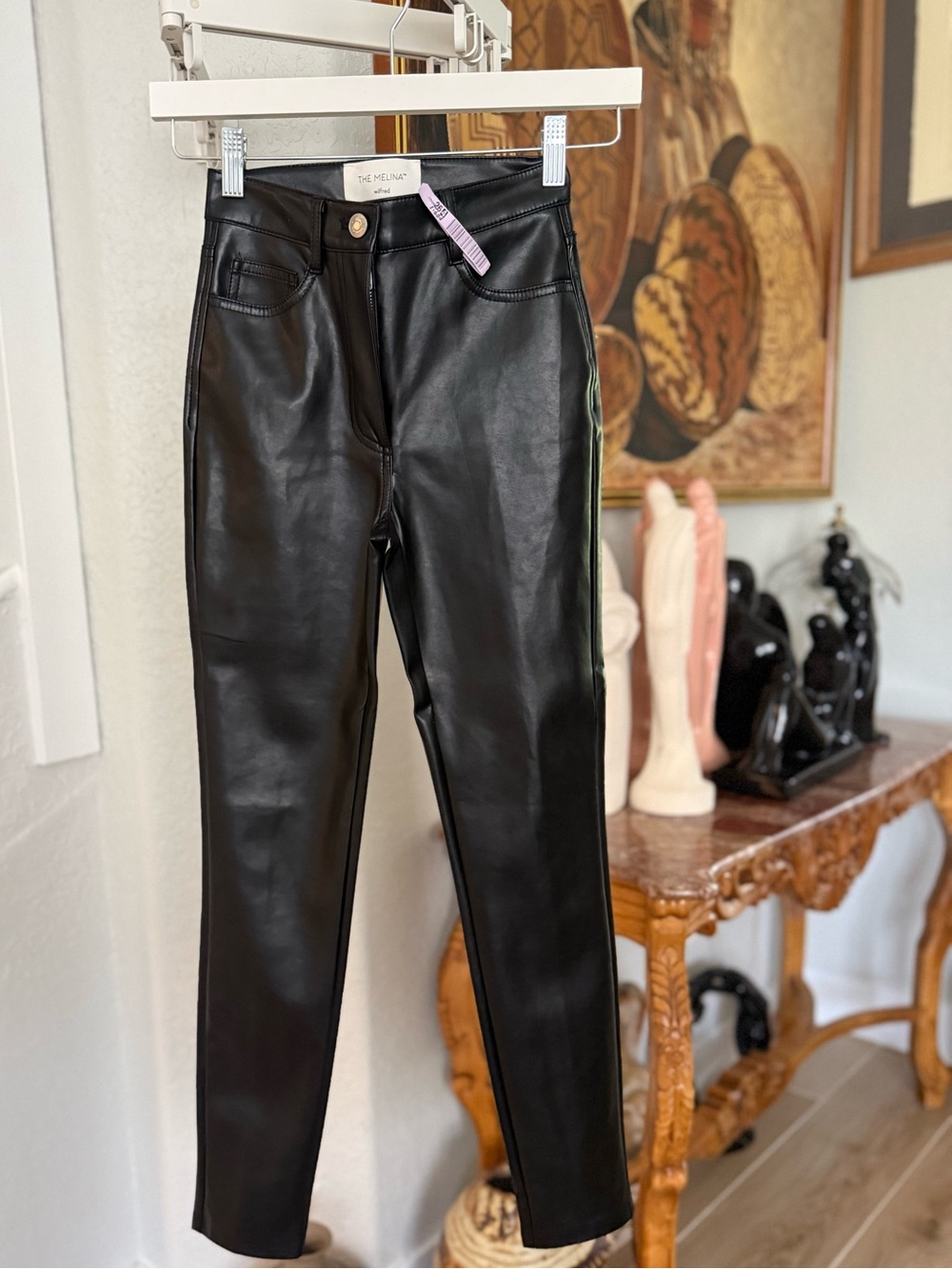 Wilfred The Melina Black Faux Leather Skinny pants